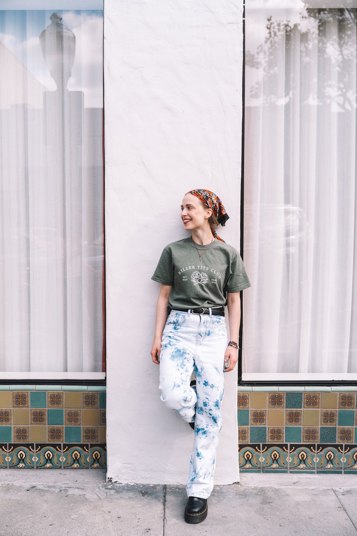 Unshaken Vintage Tee- Army Green